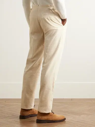 Ralph Lauren Purple Label Gregory Straight-Leg Cotton-Corduroy Trousers - Men | Thumbnail 4