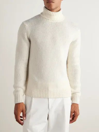 Ralph Lauren Purple Label Ribbed Cashmere Rollneck Sweater - Men | Thumbnail 3 Ralph Lauren Purple Label Ribbed Cashmere Rollneck Sweater - Men | Thumbnail 3
