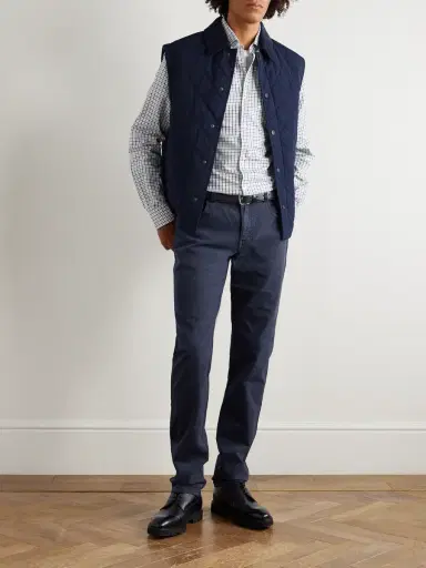Purdey Slim-Fit Straight-Leg Cotton-Blend Twill Trousers - Men | Thumbnail 2 Purdey Slim-Fit Straight-Leg Cotton-Blend Twill Trousers - Men | Thumbnail 2