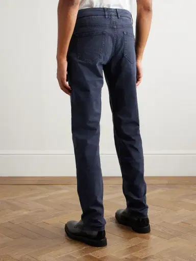 Purdey Slim-Fit Straight-Leg Cotton-Blend Twill Trousers - Men | Thumbnail 4 Purdey Slim-Fit Straight-Leg Cotton-Blend Twill Trousers - Men | Thumbnail 4