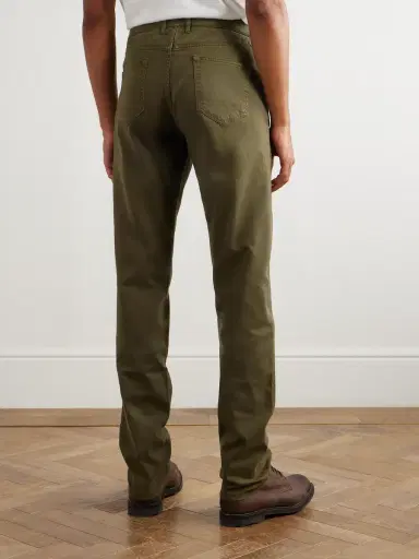 Purdey Slim-Fit Straight-Leg Cotton-Blend Twill Trousers - Men | Thumbnail 4