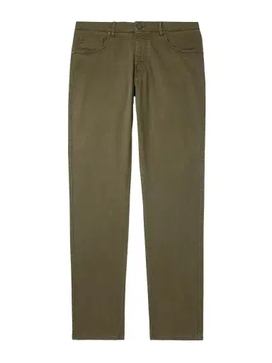 Purdey Slim-Fit Straight-Leg Cotton-Blend Twill Trousers - Men | Thumbnail 1