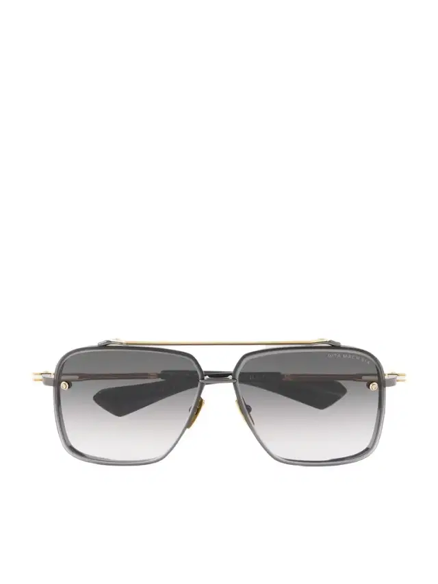 DITA Mach-Six Aviator-Style Gold-Tone and Rhodium Sunglasses - Men