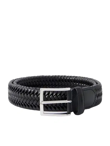 Rubinacci 3.5cm Woven Leather Belt - Men | Thumbnail 1 Rubinacci 3.5cm Woven Leather Belt - Men | Thumbnail 1