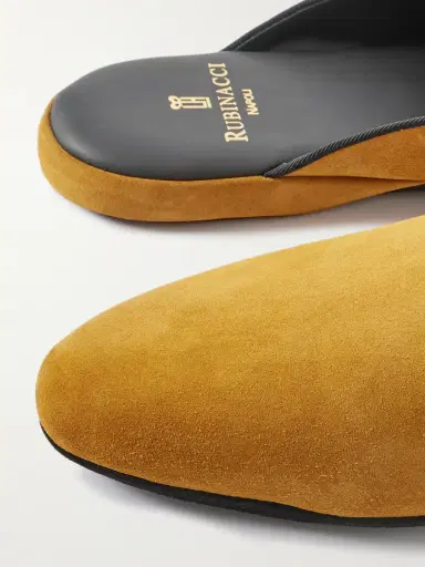 Rubinacci Comfort Suede Slippers - Men | Thumbnail 5