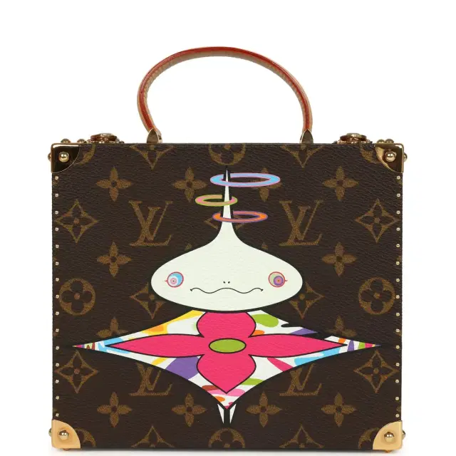 Louis Vuitton Vintage Louis Vuitton x Takashi Murakami Onion Head Jewelry Trunk Brown Multi Monogram Brass Hardware