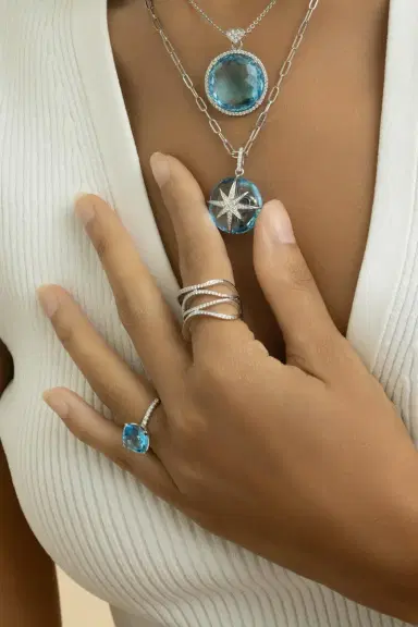 LISA NIK Diamond Four Row Wavy Ring | Thumbnail 3 LISA NIK Diamond Four Row Wavy Ring | Thumbnail 3