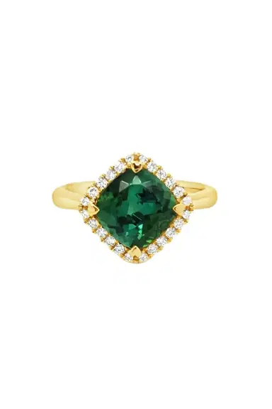LISA NIK Indicolite Diamond Ring | Thumbnail 1