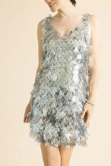 Rabanne Mini Assembly Dress | Thumbnail 3 Rabanne Mini Assembly Dress | Thumbnail 3