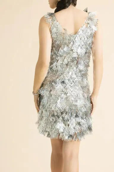 Rabanne Mini Assembly Dress | Thumbnail 4 Rabanne Mini Assembly Dress | Thumbnail 4