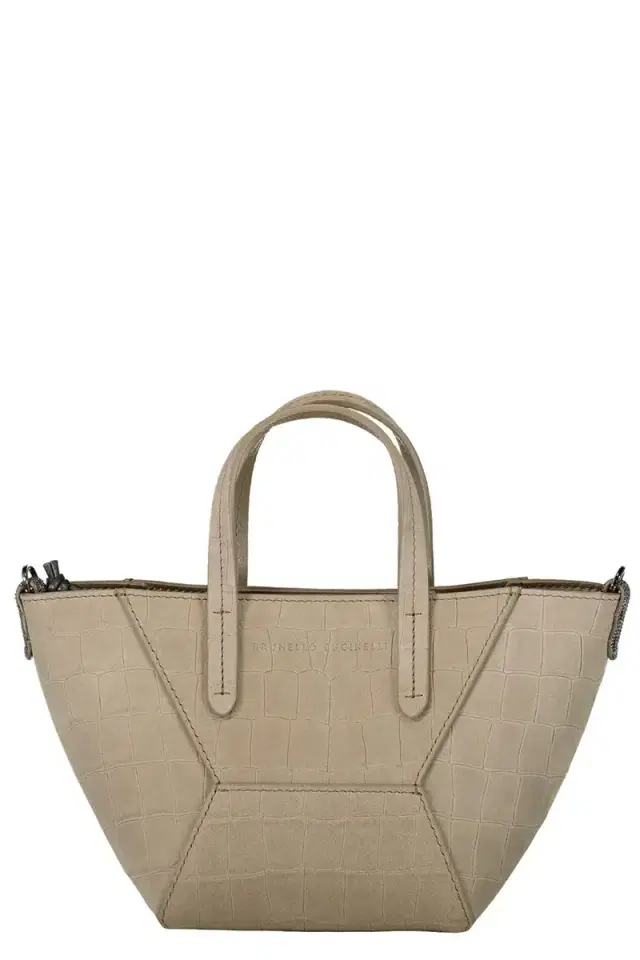 Brunello Cucinelli Mini BC Duo Bag - Chocolate Chip