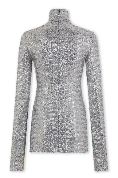 Rabanne Sequin Stretch Turtle-Neck Pullover | Thumbnail 5