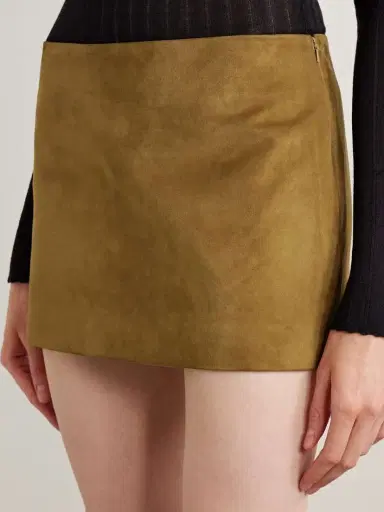 Khaite Jett Suede Mini Skirt | Thumbnail 3 Khaite Jett Suede Mini Skirt | Thumbnail 3