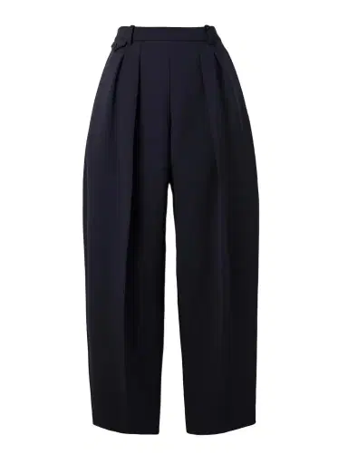 Khaite Dugan Pleated Crepe Tapered Pants | Thumbnail 1