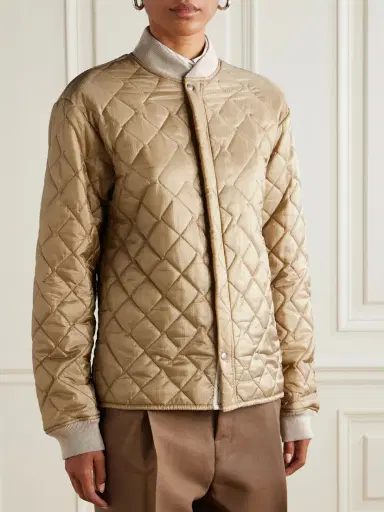 Maison Margiela Reversible Quilted Shell And Ribbed Cotton Jacket | Thumbnail 3 Maison Margiela Reversible Quilted Shell And Ribbed Cotton Jacket | Thumbnail 3