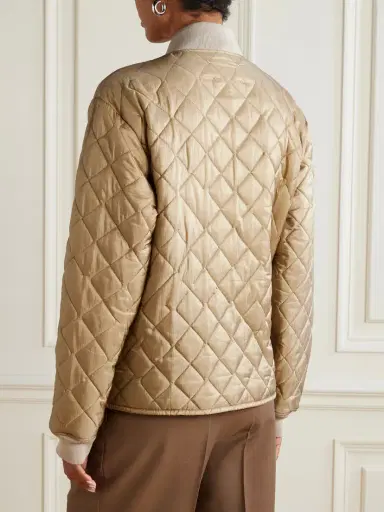 Maison Margiela Reversible Quilted Shell And Ribbed Cotton Jacket | Thumbnail 4 Maison Margiela Reversible Quilted Shell And Ribbed Cotton Jacket | Thumbnail 4