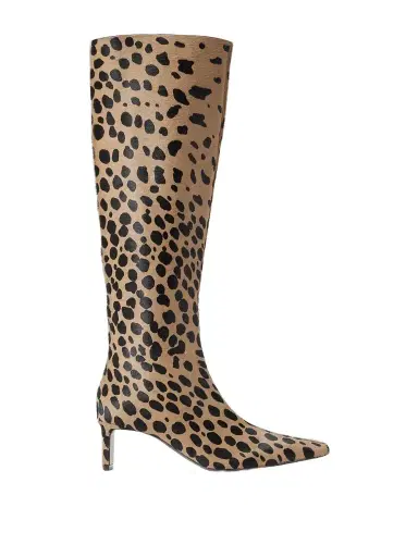 Khaite Ona Leopard-print Calf Hair Knee Boots | Thumbnail 1