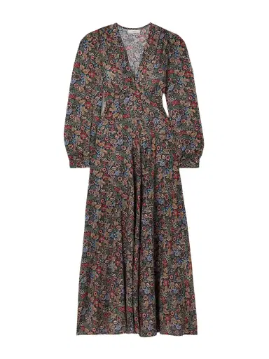 DÔEN Charleston Floral-print Organic Cotton-voile Midi Dress | Thumbnail 1 DÔEN Charleston Floral-print Organic Cotton-voile Midi Dress | Thumbnail 1