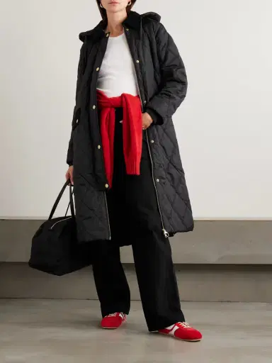Barbour Meredith Hooded Corduroy-trimmed Quilted Shell Jacket | Thumbnail 2