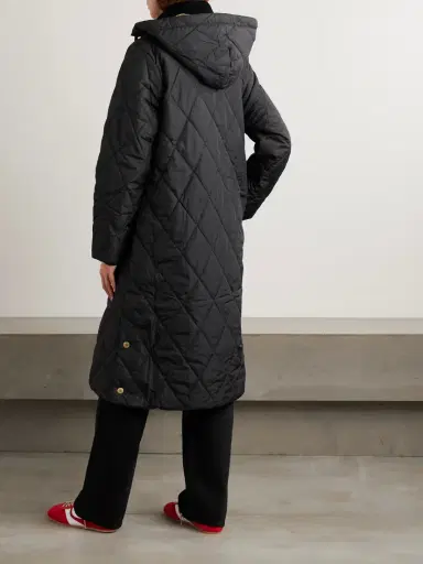 Barbour Meredith Hooded Corduroy-trimmed Quilted Shell Jacket | Thumbnail 4