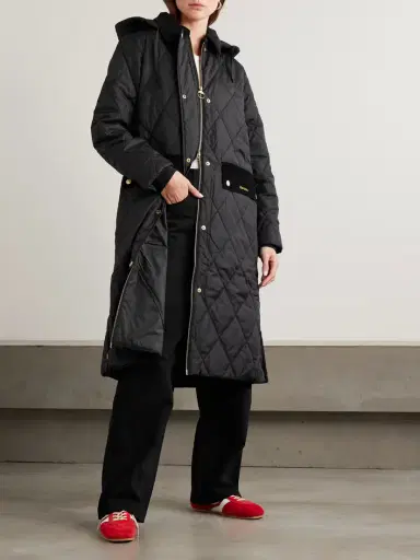 Barbour Meredith Hooded Corduroy-trimmed Quilted Shell Jacket | Thumbnail 6