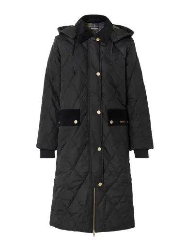Barbour Meredith Hooded Corduroy-trimmed Quilted Shell Jacket | Thumbnail 1