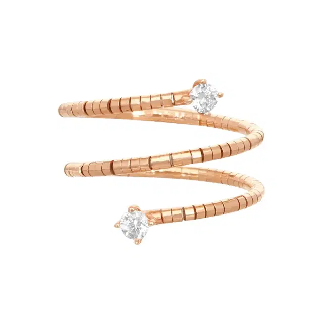 MATTIA CIELO Mattia Cielo Rugiada Diamanti 18K Rose Gold & Titanium Diamond Wrap Ring by The Solist