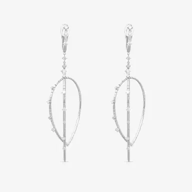 MATTIA CIELO Mattia Cielo Rugiada Diamanti 18K White Gold & Titanium Diamond Drop Earrings by The Solist | Thumbnail 4 MATTIA CIELO Mattia Cielo Rugiada Diamanti 18K White Gold & Titanium Diamond Drop Earrings by The Solist | Thumbnail 4