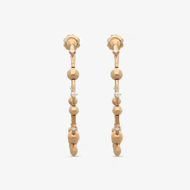 MATTIA CIELO Mattia Cielo Rugiada Gocce 18K Rose Gold & Titanium Diamond Hoop Earrings by The Solist | Thumbnail 2 MATTIA CIELO Mattia Cielo Rugiada Gocce 18K Rose Gold & Titanium Diamond Hoop Earrings by The Solist | Thumbnail 2