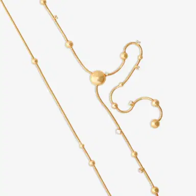 MATTIA CIELO Mattia Cielo Rugiada Gocce 18K Rose Gold Diamond Lariat Necklace by The Solist | Thumbnail 2 MATTIA CIELO Mattia Cielo Rugiada Gocce 18K Rose Gold Diamond Lariat Necklace by The Solist | Thumbnail 2