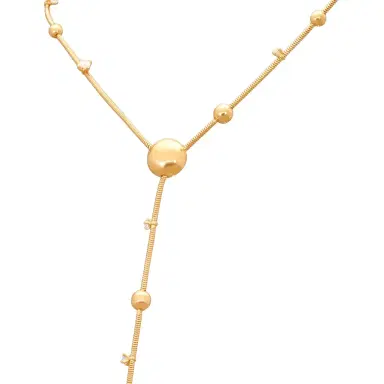 MATTIA CIELO Mattia Cielo Rugiada Gocce 18K Rose Gold Diamond Lariat Necklace by The Solist | Thumbnail 1 MATTIA CIELO Mattia Cielo Rugiada Gocce 18K Rose Gold Diamond Lariat Necklace by The Solist | Thumbnail 1