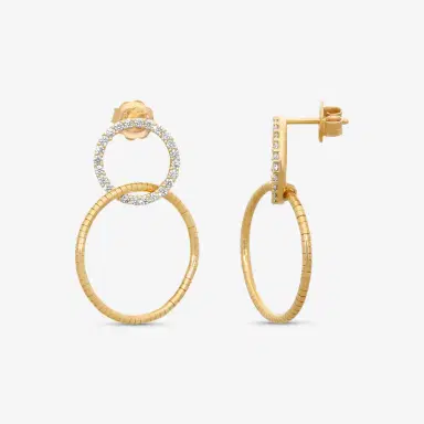 MATTIA CIELO Mattia Cielo Rugiada Tennis 18K Rose Gold & Titanium Diamond Drop Earrings by The Solist | Thumbnail 2 MATTIA CIELO Mattia Cielo Rugiada Tennis 18K Rose Gold & Titanium Diamond Drop Earrings by The Solist | Thumbnail 2