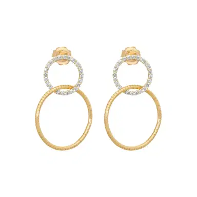 MATTIA CIELO Mattia Cielo Rugiada Tennis 18K Rose Gold & Titanium Diamond Drop Earrings by The Solist | Thumbnail 1 MATTIA CIELO Mattia Cielo Rugiada Tennis 18K Rose Gold & Titanium Diamond Drop Earrings by The Solist | Thumbnail 1