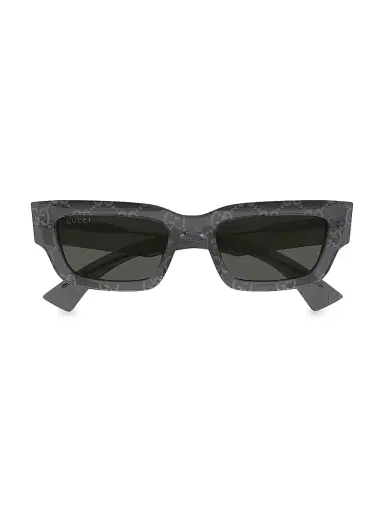 Gucci Men's Miami 52MM Rectangle Sunglasses - Grey | Thumbnail 2
