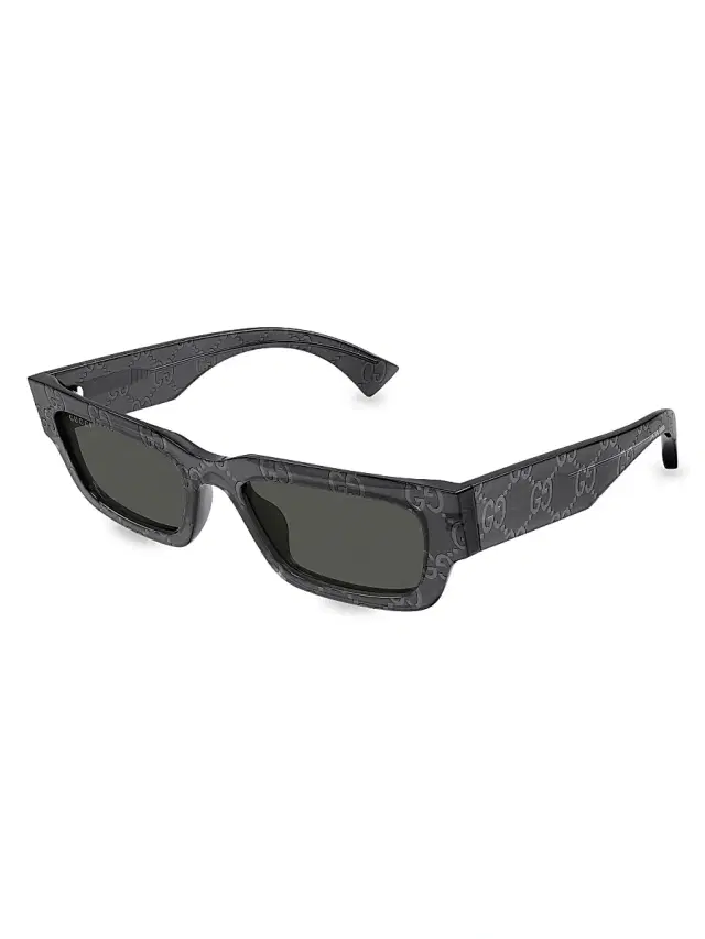 Gucci Men's  Miami 52MM Rectangle Sunglasses - Grey