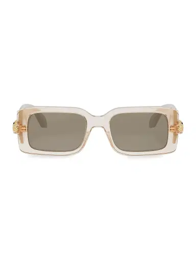 BVLGARI Women's Serpenti Forever 53MM Rectangular Sunglasses - Gold Brown | Thumbnail 2