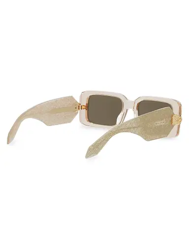 BVLGARI Women's Serpenti Forever 53MM Rectangular Sunglasses - Gold Brown | Thumbnail 6