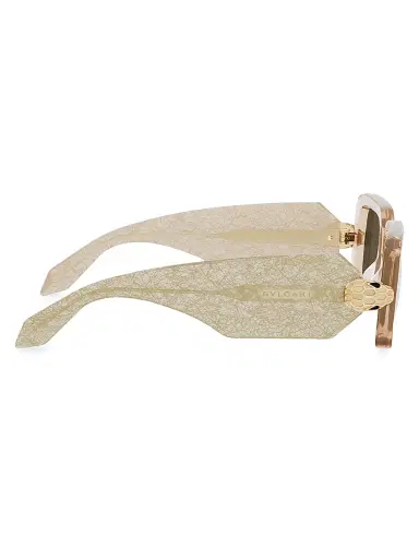 BVLGARI Women's Serpenti Forever 53MM Rectangular Sunglasses - Gold Brown | Thumbnail 7