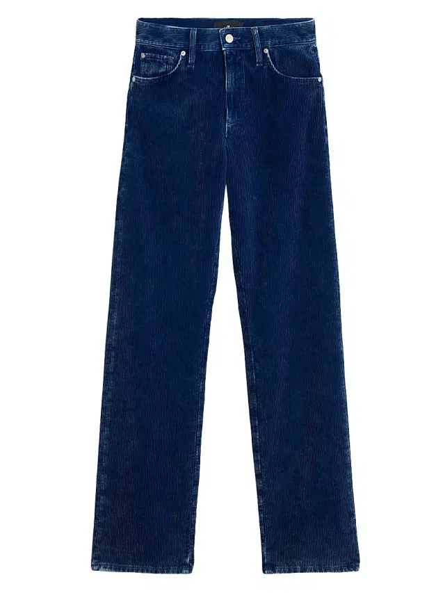 7 For All Mankind Women's Tess Courduroy Straight-Leg Trousers - Oxnard - Size 29