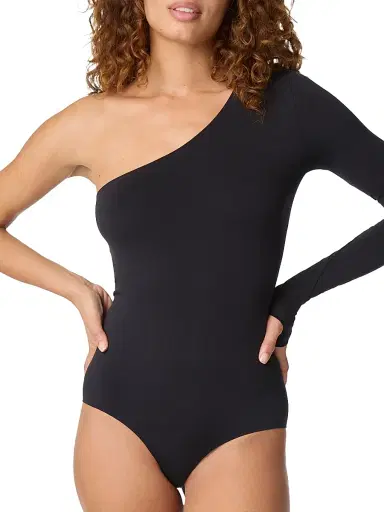 Commando Women's Prima One-Shoulder Bodysuit - Black | Thumbnail 2