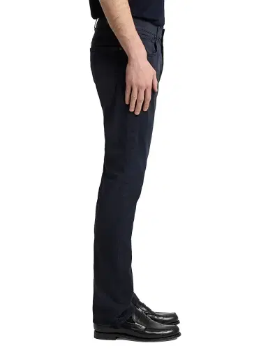 7 For All Mankind Men's The Straight Stretch Mid-Rise Straight-Leg Jeans - Deep Navy - Size 38 | Thumbnail 4