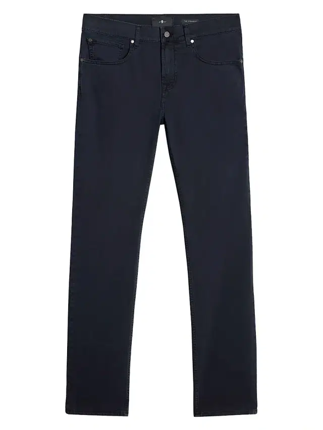 Men's The Straight Stretch Mid-Rise Straight-Leg Jeans - Deep Navy