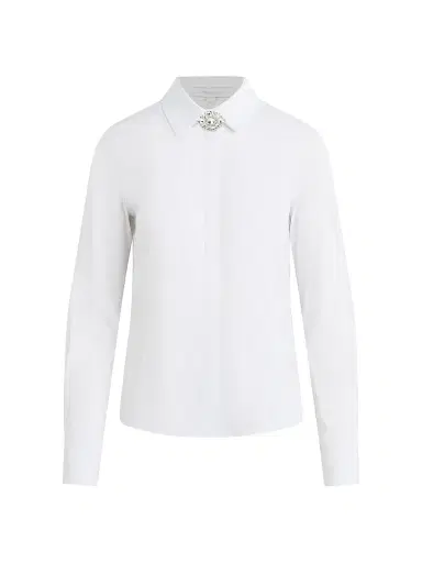 Favorite Daughter Women's The Darling Embellished Cotton-Blend Shirt | Thumbnail 1 Favorite Daughter Women's The Darling Embellished Cotton-Blend Shirt | Thumbnail 1