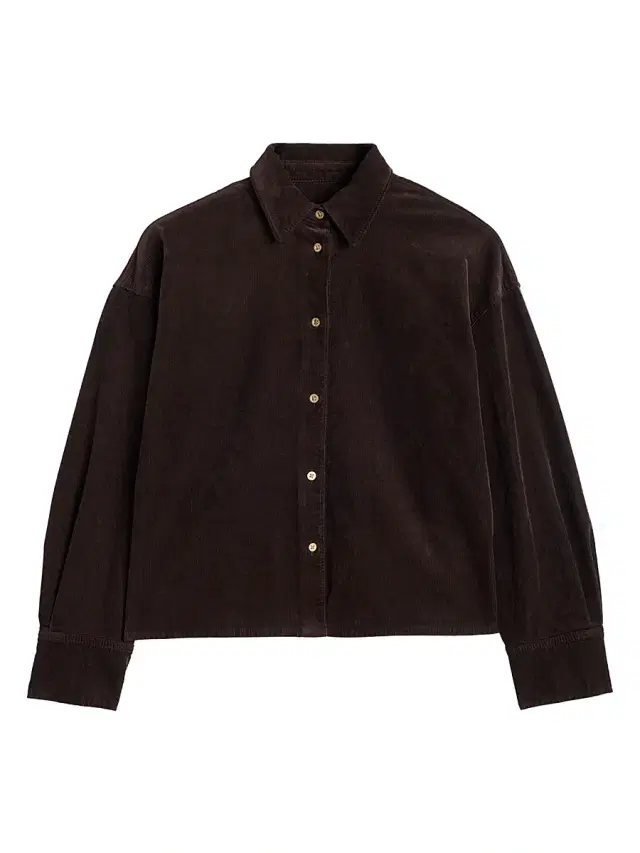 7 For All Mankind Women's Nina Cropped Corduroy Shacket - Corduroy Coffee