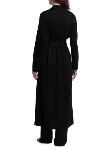 Natori Women's Himalaya Jersey Belted Robe - Black | Thumbnail 5 Natori Women's Himalaya Jersey Belted Robe - Black | Thumbnail 5