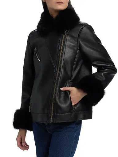 Generation Love Women's Walt Faux-Leather Moto Jacket | Thumbnail 4 Generation Love Women's Walt Faux-Leather Moto Jacket | Thumbnail 4
