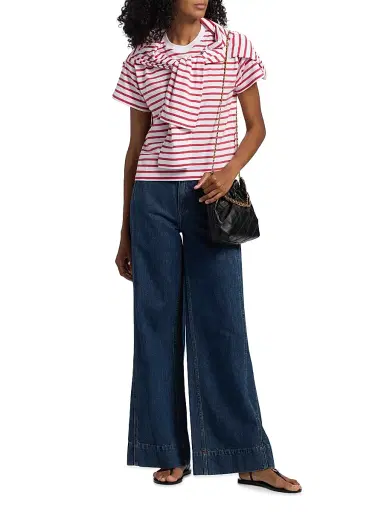 rag & bone Women's Selah Tailored Wide-Leg Jeans - Kenme | Thumbnail 2