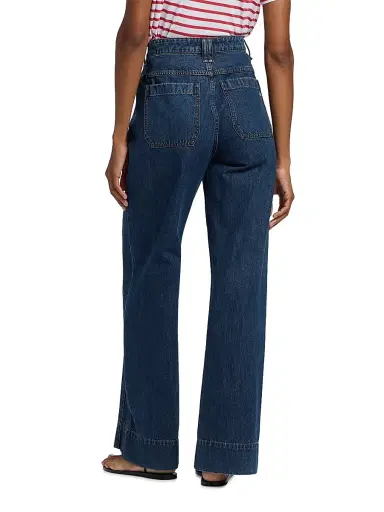 rag & bone Women's Selah Tailored Wide-Leg Jeans - Kenme | Thumbnail 5