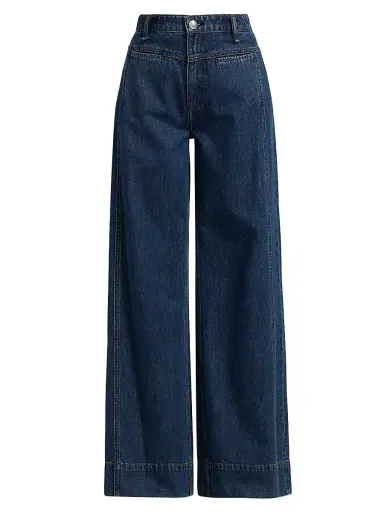 rag & bone Women's Selah Tailored Wide-Leg Jeans - Kenme | Thumbnail 1