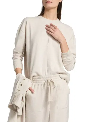 Stellae Dux Women's Exposed Seam Drop-Shoulder Sweater | Thumbnail 3